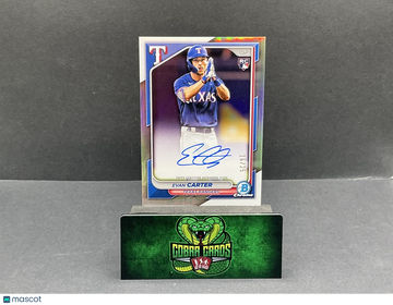2024 Bowman Chrome Evan Carter #CRA-EC Rookie Auto /25 Image Variation RC