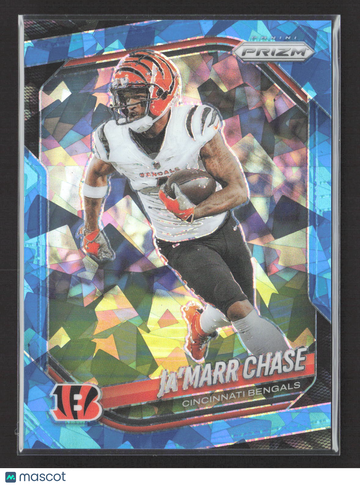2025 Panini Prizm Football Ja'Marr Chase #208 Blue Mosaic /99