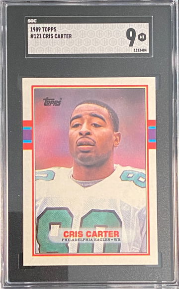 1988 Topps Cris Carter Rookie RC SGC 9 HOF 