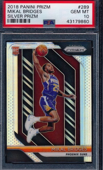 Mikal Bridges 2018 Prizm Silver RC