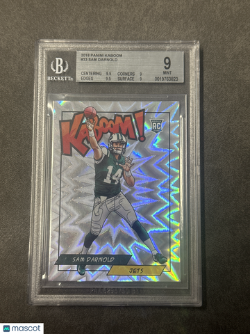 2018 Panini Kaboom Sam Darnold #KSD BGS 9