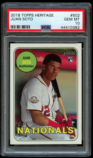 Juan Soto 2018 Topps Heritage High PSA 10 Gem Mint #502