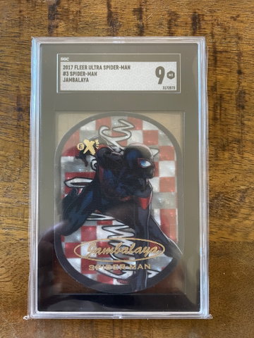 2017 Fleer Ultra Miles Morales Spider man Jambalaya SGC 9 low pop