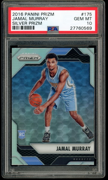 Jamal Murray 2016 Panini Prizm Silver RC #175 PSA 10