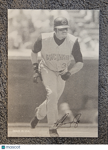 2003 Donruss Leaf Exhibits Ken Griffey Jr. #24 Black and White Blank Back /63