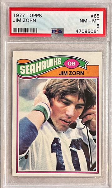 1977 Topps Jim Zorn Rookie #65 PSA 8