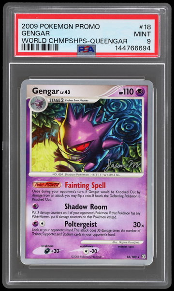 2009 Pokemon World Championship Deck Gengar Queengar PSA 9
