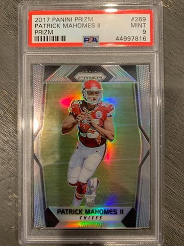 Patrick Mahomes Prizm Rc PSA 9