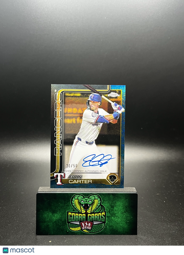 2024 Topps Gilded Collection Chrome Evan Carter #CGA-EC /50