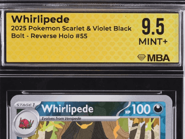2025 Pokemon Scarlet & Violet Black Bolt Whirlipede Reverse Holo MBA 9.5 #55