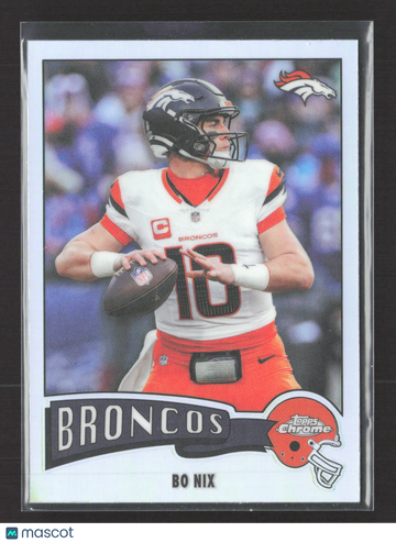 2025 Topps Chrome Bo Nix #1975-11 Refractor
