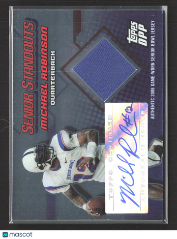 2006 Topps Draft Picks & Prospects Senior Standouts Michael Robinson #SSA-MR /50 Authentic 2006 Game-Worn Senior Bowl Je