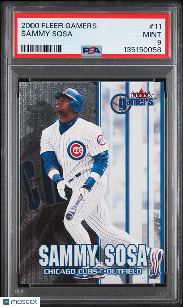 2000 Fleer Gamers Sammy Sosa #11 PSA 9
