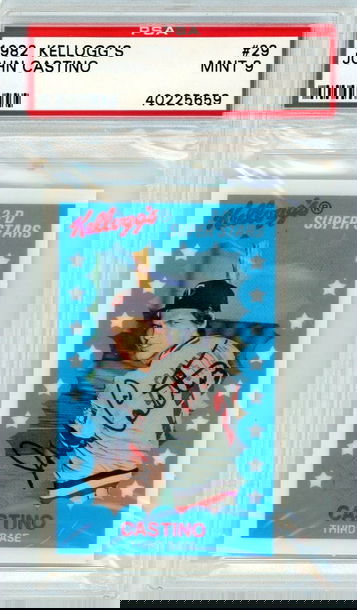 1982 Kellogg's John Castino #29 PSA 9 P1267