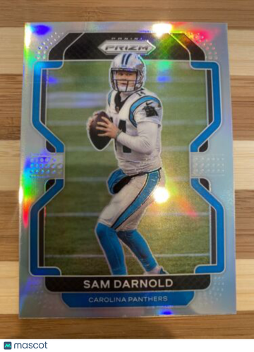 🔥Sam Darnold 2021 Prizm Football Silver Holo Prizm 314 Carolina Panthers