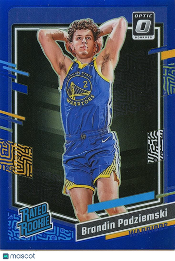 2023 Brandin Podziemski #203 Blue Prizm Rookie