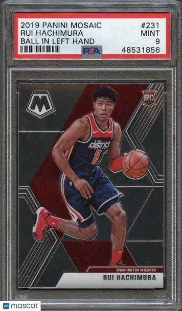 2019 Panini Mosaic Rui Hachimura #231 Ball In Left Hand PSA 9