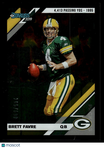 2019 Donruss Brett Favre #105 Season Stat Line SN
