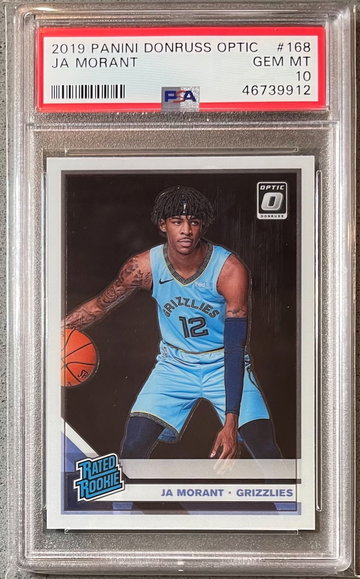 2019-20 Donruss Optic JA Morant Base PSA 10