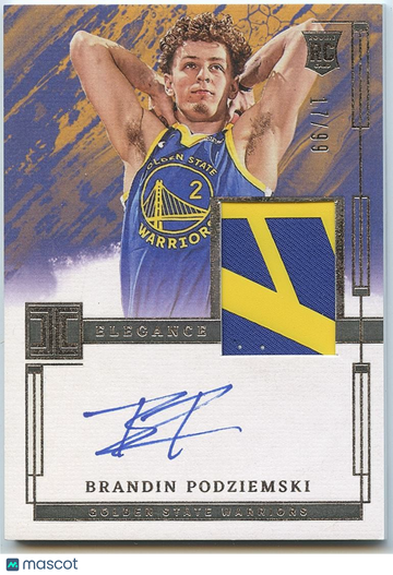 2023 Brandin Podziemski Patch Rookie Panini Authentic