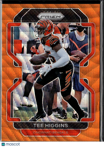 Tee Higgins 2021 Panini Prizm Orange Wave /60 Cincinnati Bengals