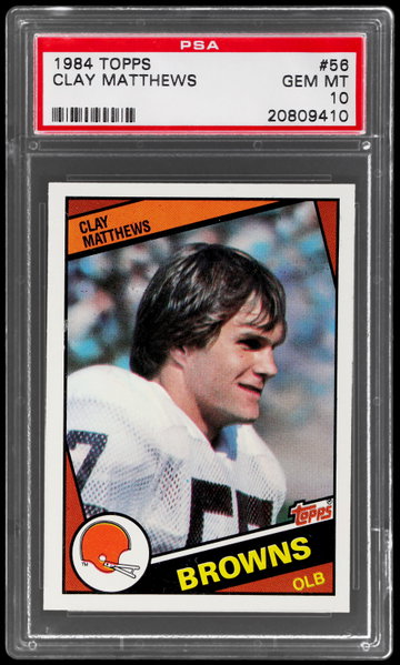 1984 Topps Clay Matthews PSA 10