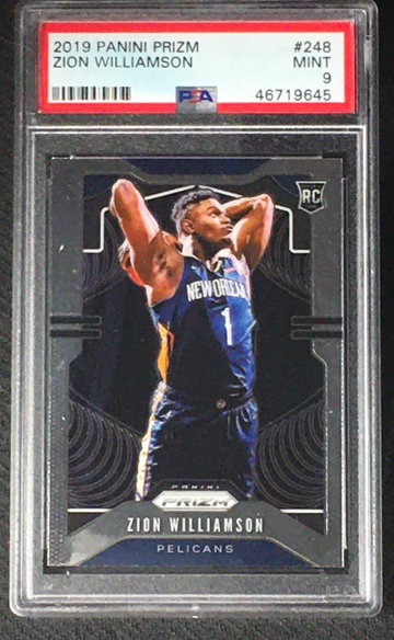 Zion Williamson prizm  rc Psa 9