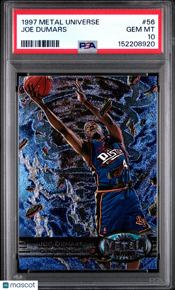 1997 Metal Universe Joe Dumars #56 PSA 10