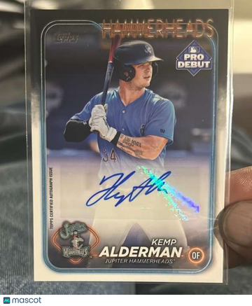 2024 Topps Pro Debut - Autographs Kemp Alderman #PD-150