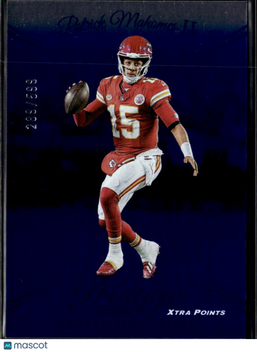 Patrick Mahomes II 2024 Panini Prestige Xtra Points Blue /599 Kansas City Chiefs