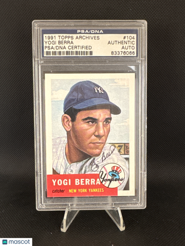 1991 Yogi Berra PSA A Auto A