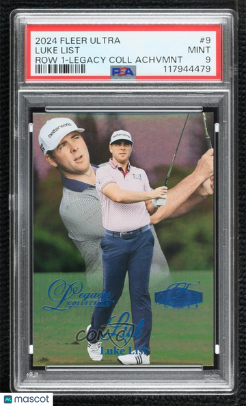 2023 Fleer Ultra - Flair Showcase Legacy Collection - Achievement Luke List #9 Achievement /65 PSA 9