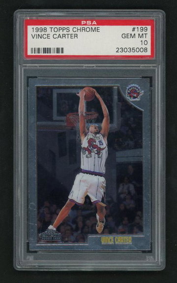 1998 Topps Chrome Vince Carter #199 PSA 10