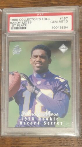 1998 Collector's Edge #157 Randy Moss 1ST Place PSA 10 Gem Mint HOF