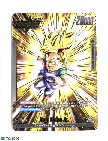 2025 Bandai Dragon Ball Super Card Game FB08 Son Goku Jr. Gold Holofoil BT5-097 English