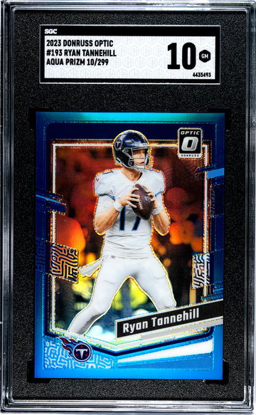 2023 Donruss Optic Aqua Prizm Ryan Tannehill #193 /299 SGC 10