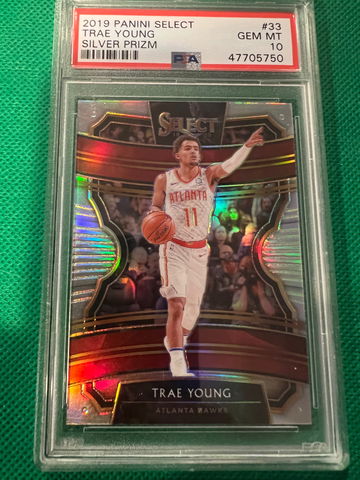 2019 select trae young silver psa 10