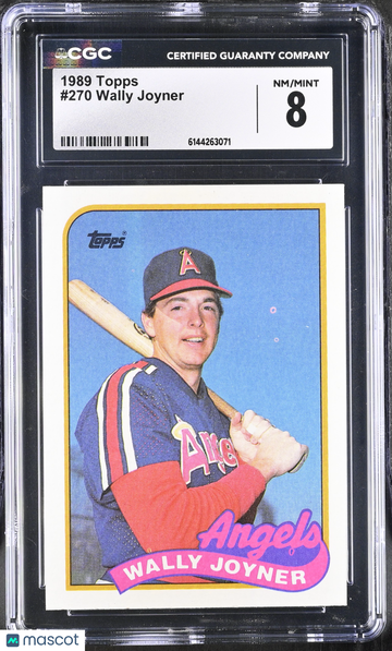 1989 Topps Wally Joyner #270 CGC 8 Graded Baseball Trading Card