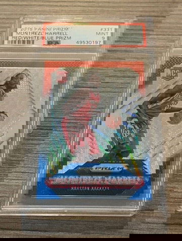 2015-16 Panini Prizm Montrezl Harrell Red White Blue Prizm PSA 9 MINT #331 RC