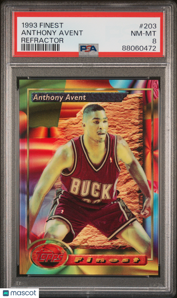 1993 Finest Anthony Avent #203 Refractor PSA 8