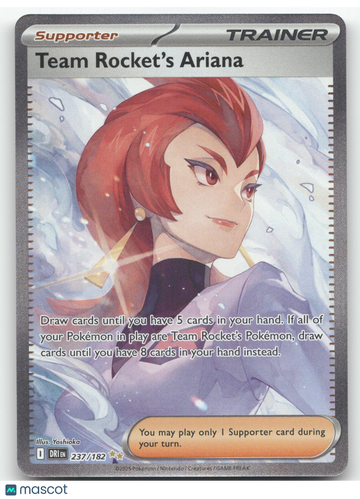 2025 Destined Rivals Team Rocket's Ariana Secret Rare #237/182