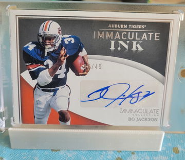 2022 Immaculate Collection Collegiate Bo Jackson Auto
