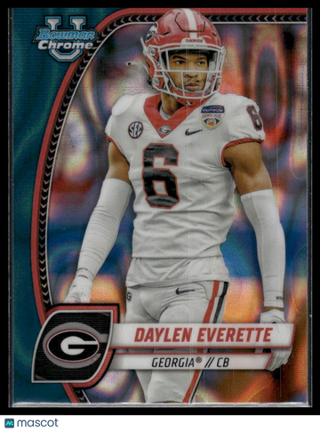 2024 Bowman University Chrome Daylen Everette #55 Teal Lava Refractor