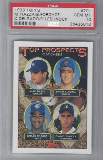 Mike Piazza / Carlos Delgado 1993 Topps