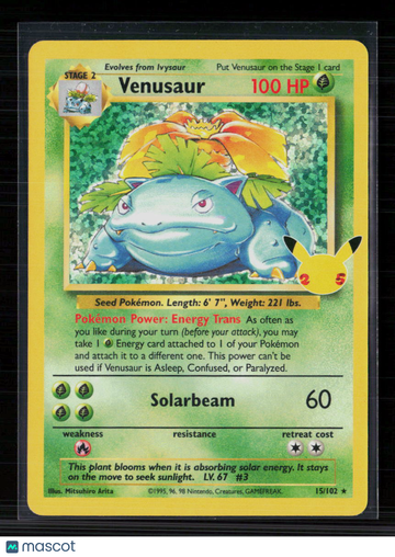 2021 Celebrations Venusaur Holo Rare #15/102