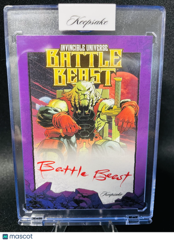 2026 Keepsake Invincible Universe Battle Beast Battle Beast #/75 Signagraph #1