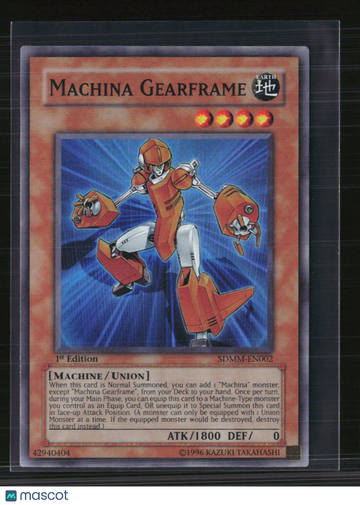 2010 Konami Machina Mayhem Structure Deck Machina Gearframe 1st Edition