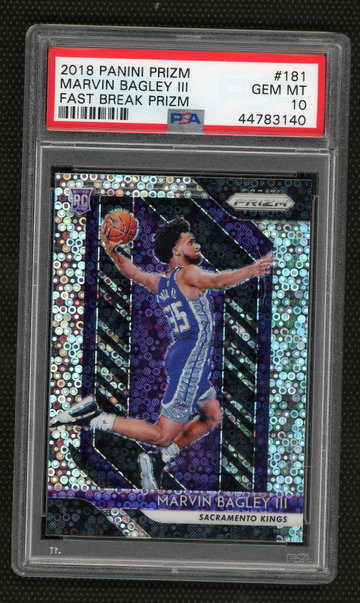 Marvin Bagley 2018 Panini Fast Break Prizm Rookies PSA 10