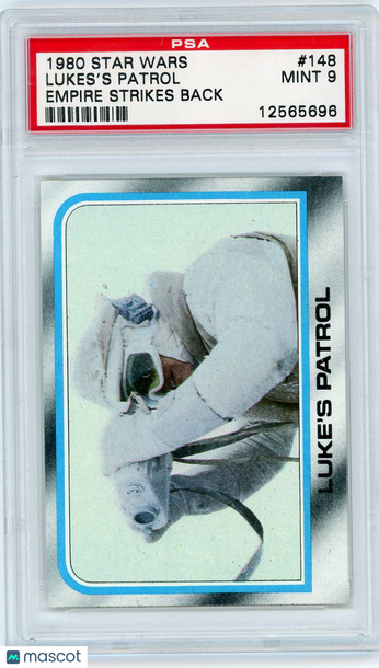 1980 Star Wars Empire Strikes Back Luke's Patrol #148 PSA 9
