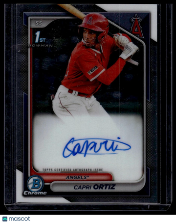 2024 Bowman Capri Ortiz #CPA-CO Chrome Prospect Autographs AU